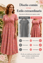 Rosa | Vestido floral con escote en V
