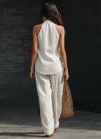 Sofia | Conjunto sin mangas con pantalones anchos