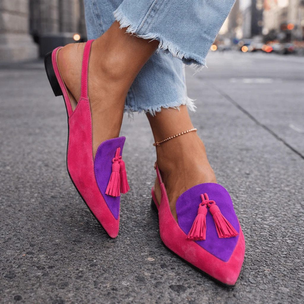 Elisa | Sandalias con tiras y borlas
