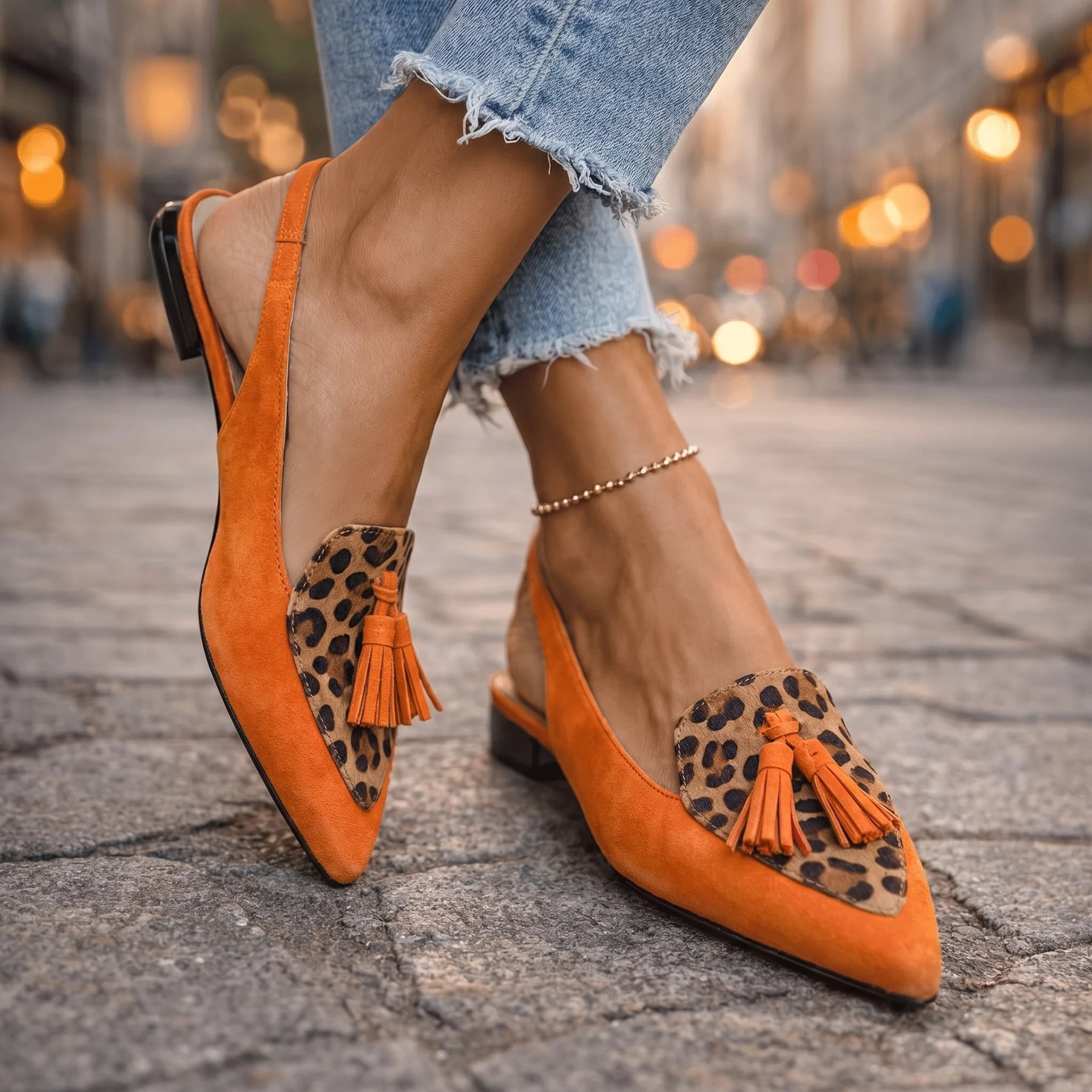 Elisa | Sandalias con tiras y borlas