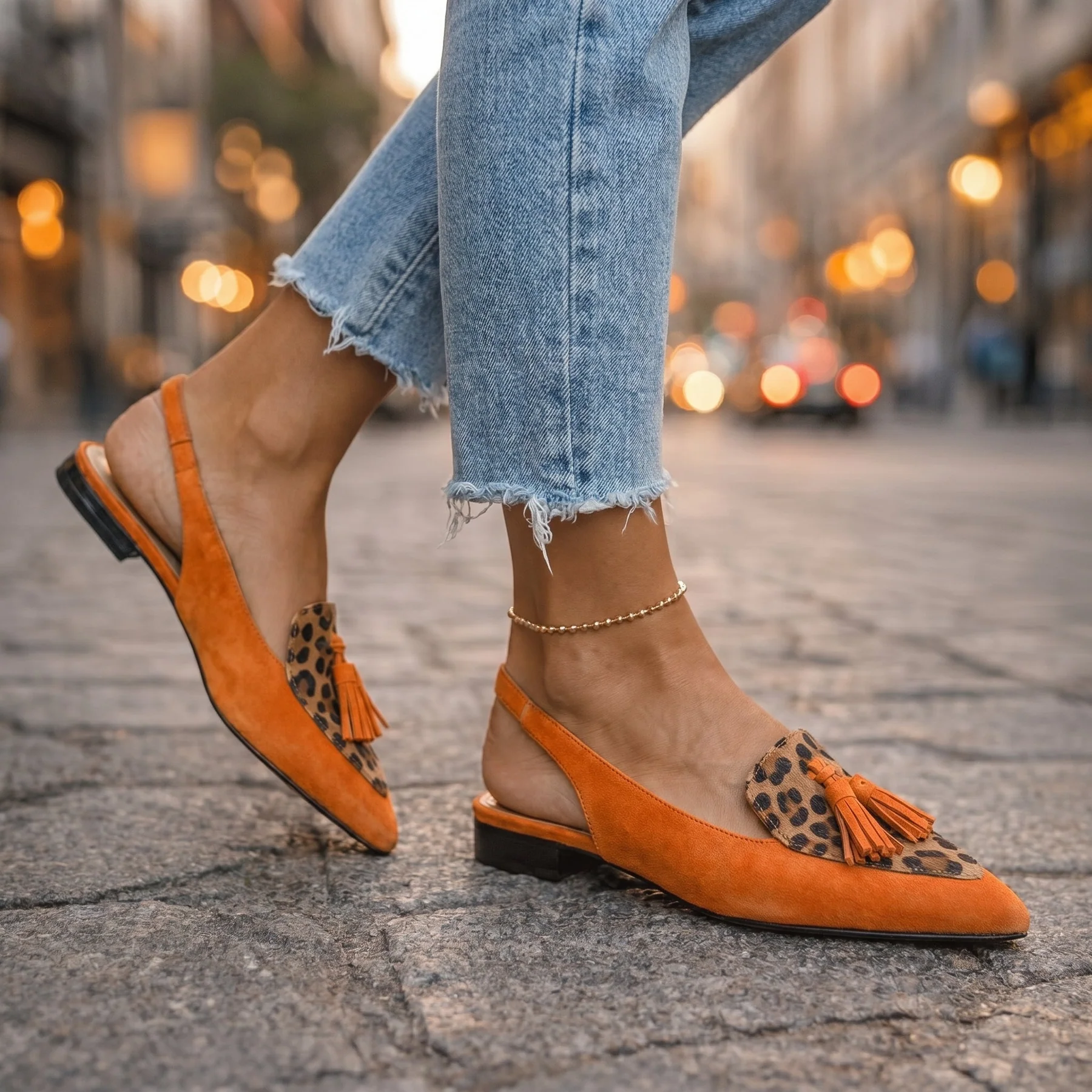 Elisa | Sandalias con tiras y borlas