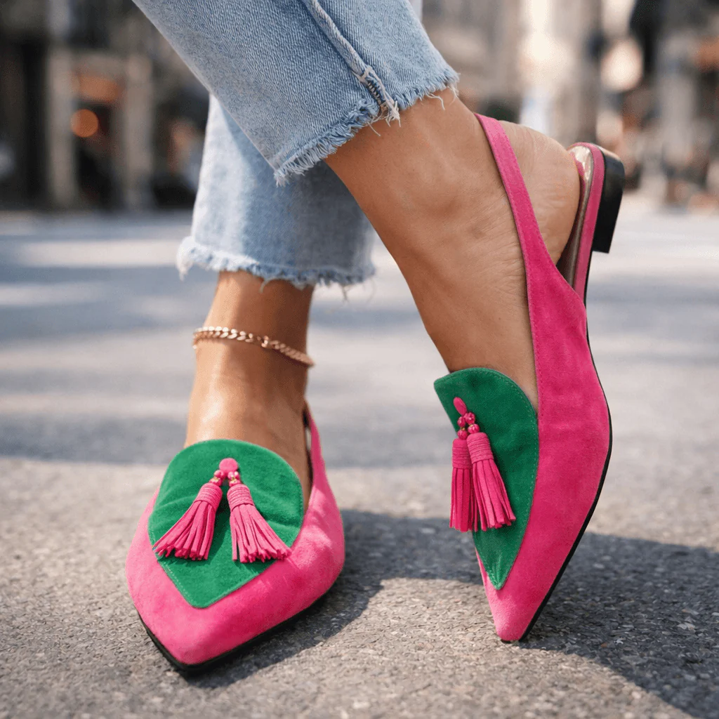 Elisa | Sandalias con tiras y borlas