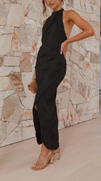 SALMA | Vestido plisado sofísticado