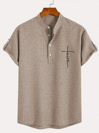 Jesús | Camisa Elegante Cuello Mao