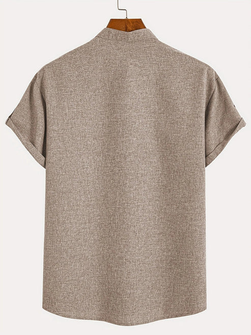 Jesús | Camisa Elegante Cuello Mao