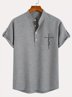 Jesús | Camisa Elegante Cuello Mao