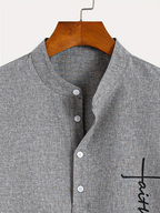 Jesús | Camisa Elegante Cuello Mao