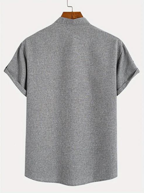 Jesús | Camisa Elegante Cuello Mao