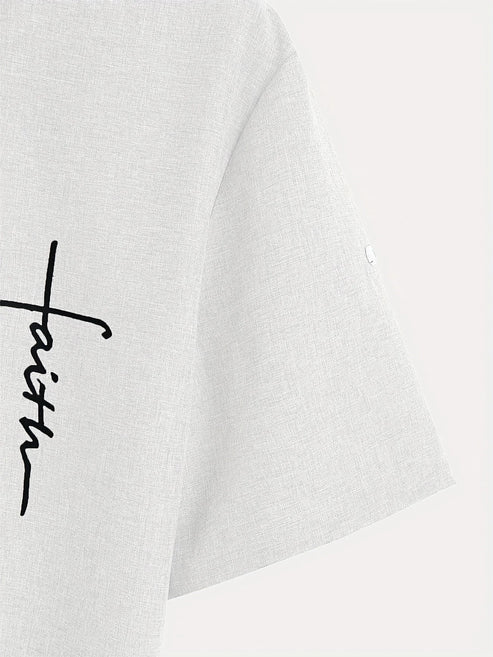 Jesús | Camisa Elegante Cuello Mao
