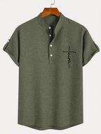 Jesús | Camisa Elegante Cuello Mao