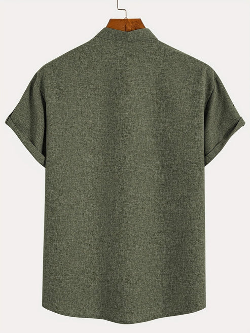 Jesús | Camisa Elegante Cuello Mao