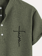 Jesús | Camisa Elegante Cuello Mao