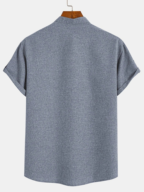 Jesús | Camisa Elegante Cuello Mao