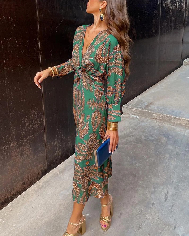 Amanda | Vestido midi de elegancia floral