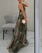 Gisela | Vestido largo con estampado floral encantador