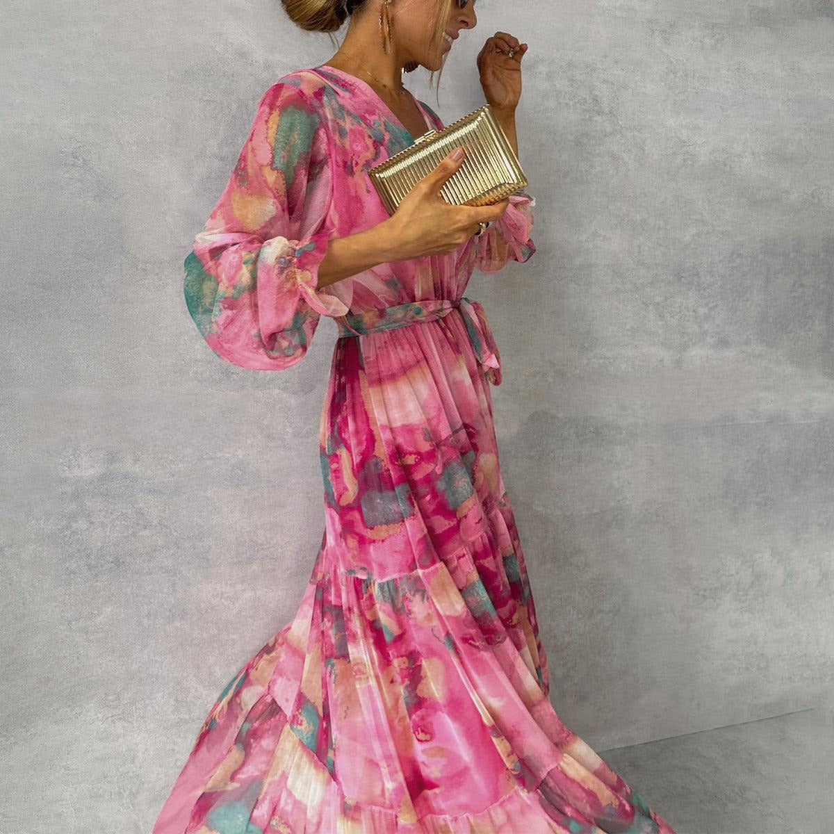 Jana | Vestido cruzado con estampado floral