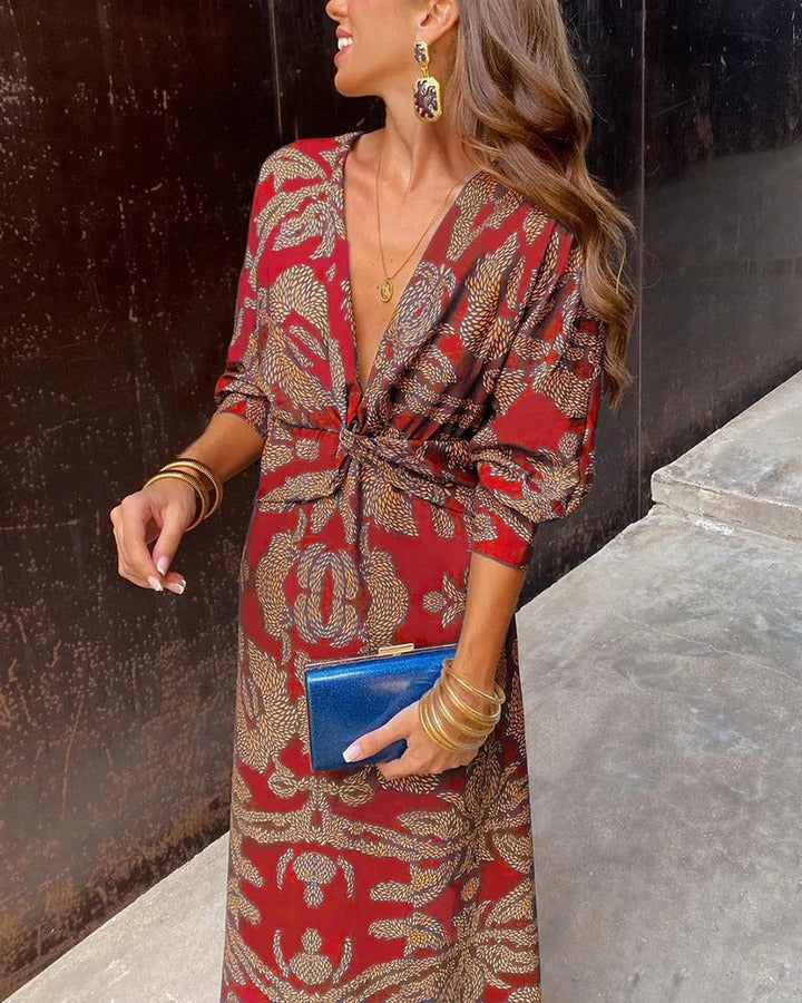 Amanda | Vestido midi de elegancia floral