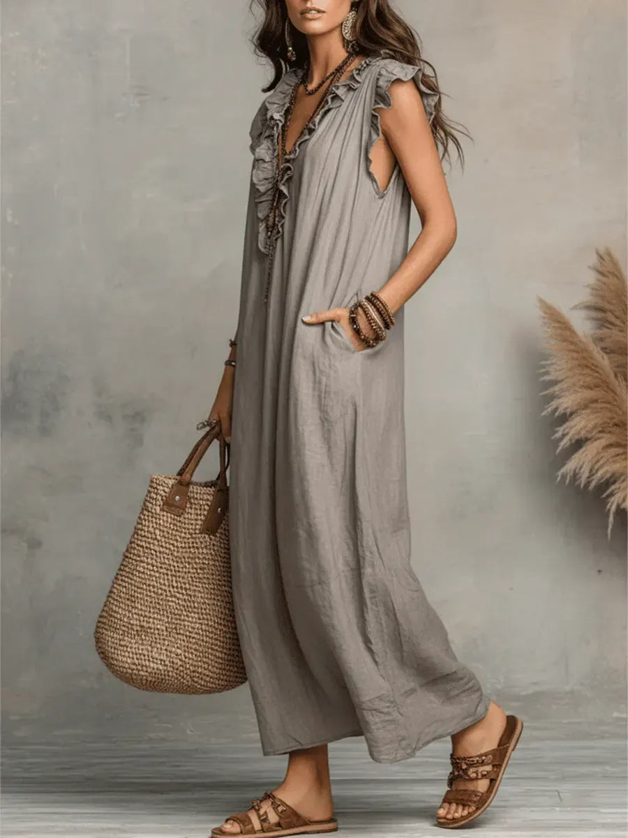 Paula | Vestido largo de estilo bohemio