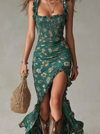 Elizabeth | Elegante look retro largo