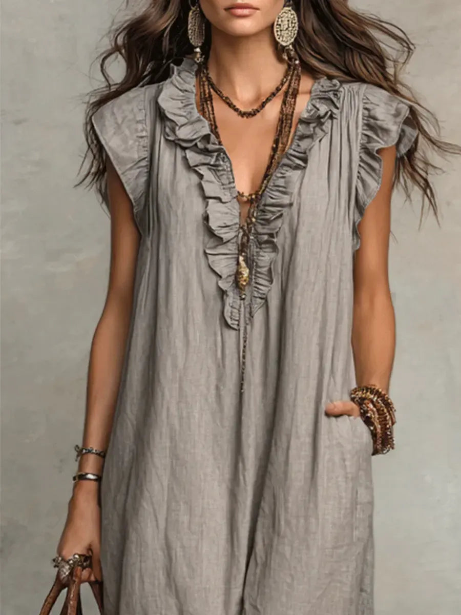 Paula | Vestido largo de estilo bohemio