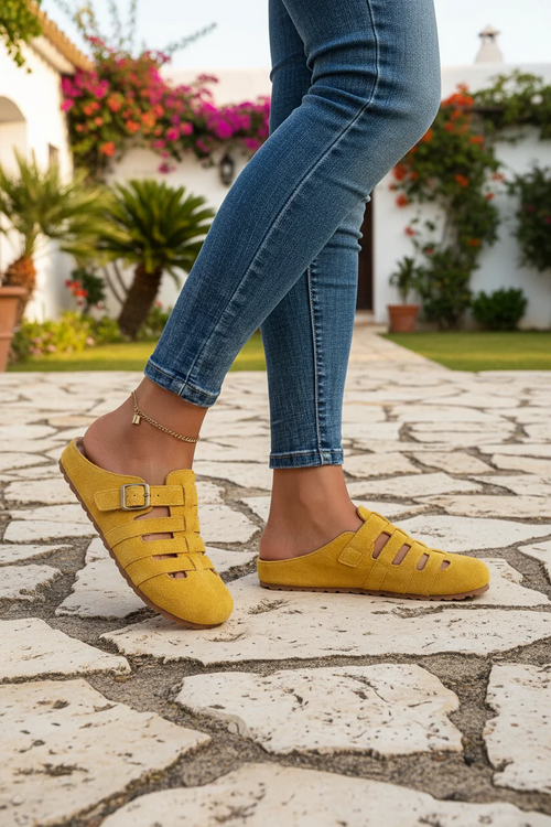 Clara - Sandalias Mules de Confort sin Cierre