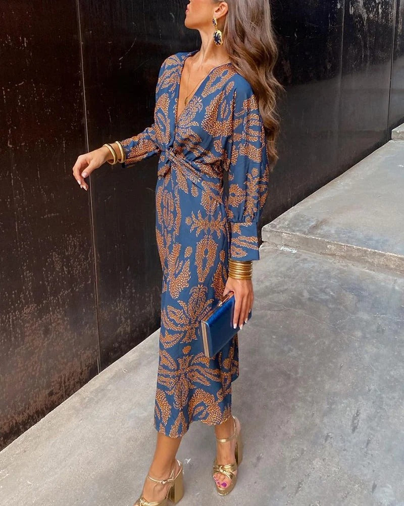 Amanda | Vestido midi de elegancia floral
