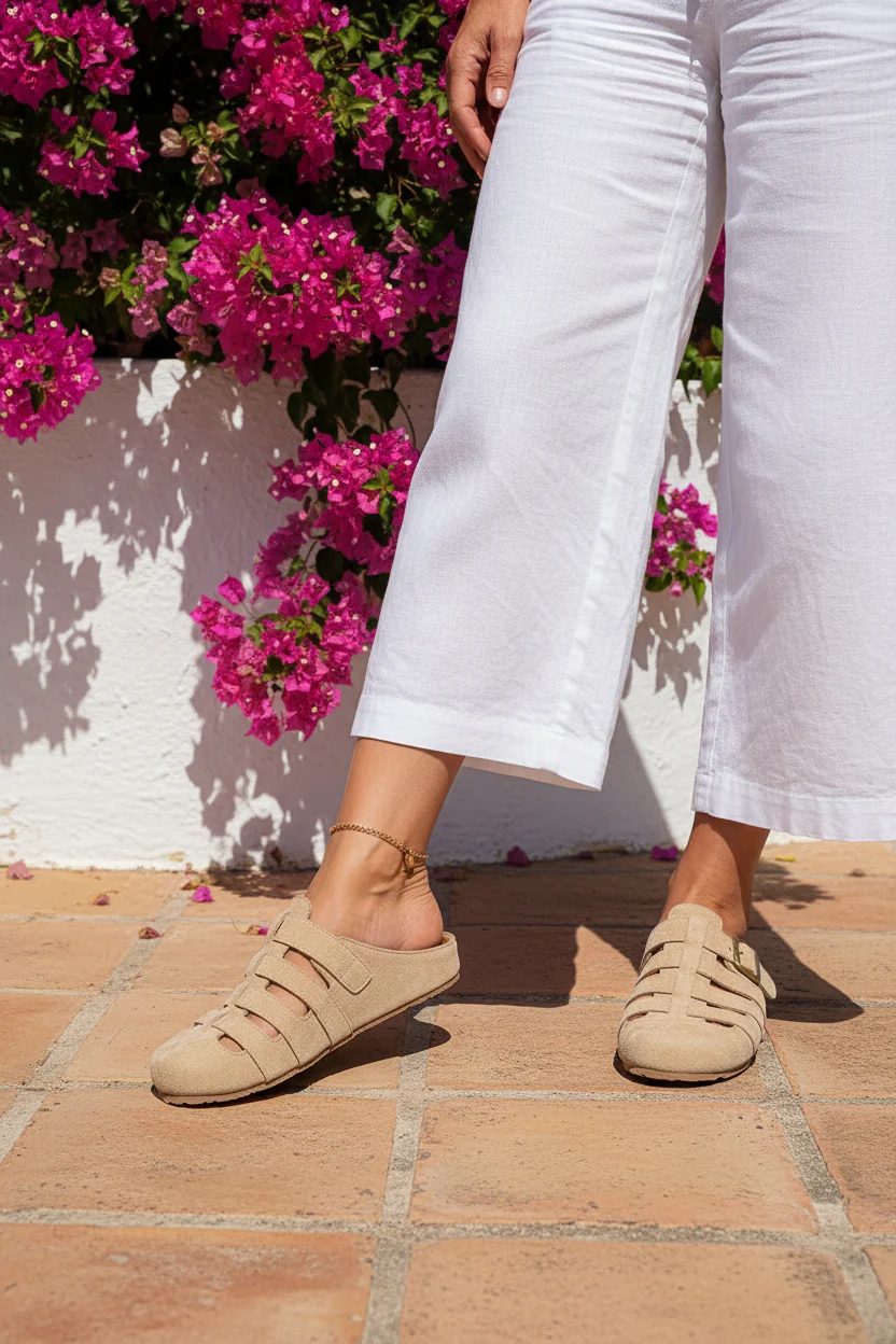 Clara - Sandalias Mules de Confort sin Cierre