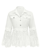 Silvia | Chaqueta con paneles de encaje