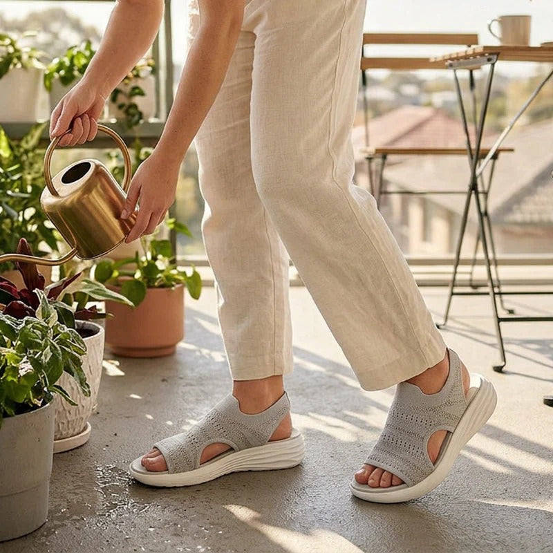 Aitana | Sandalias con plataforma de material transpirable para mujer