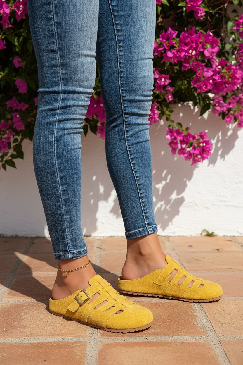 Clara - Sandalias Mules de Confort sin Cierre
