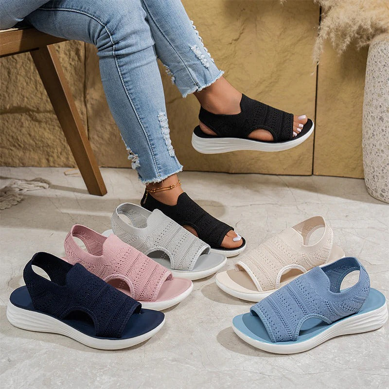 Aitana | Sandalias con plataforma de material transpirable para mujer