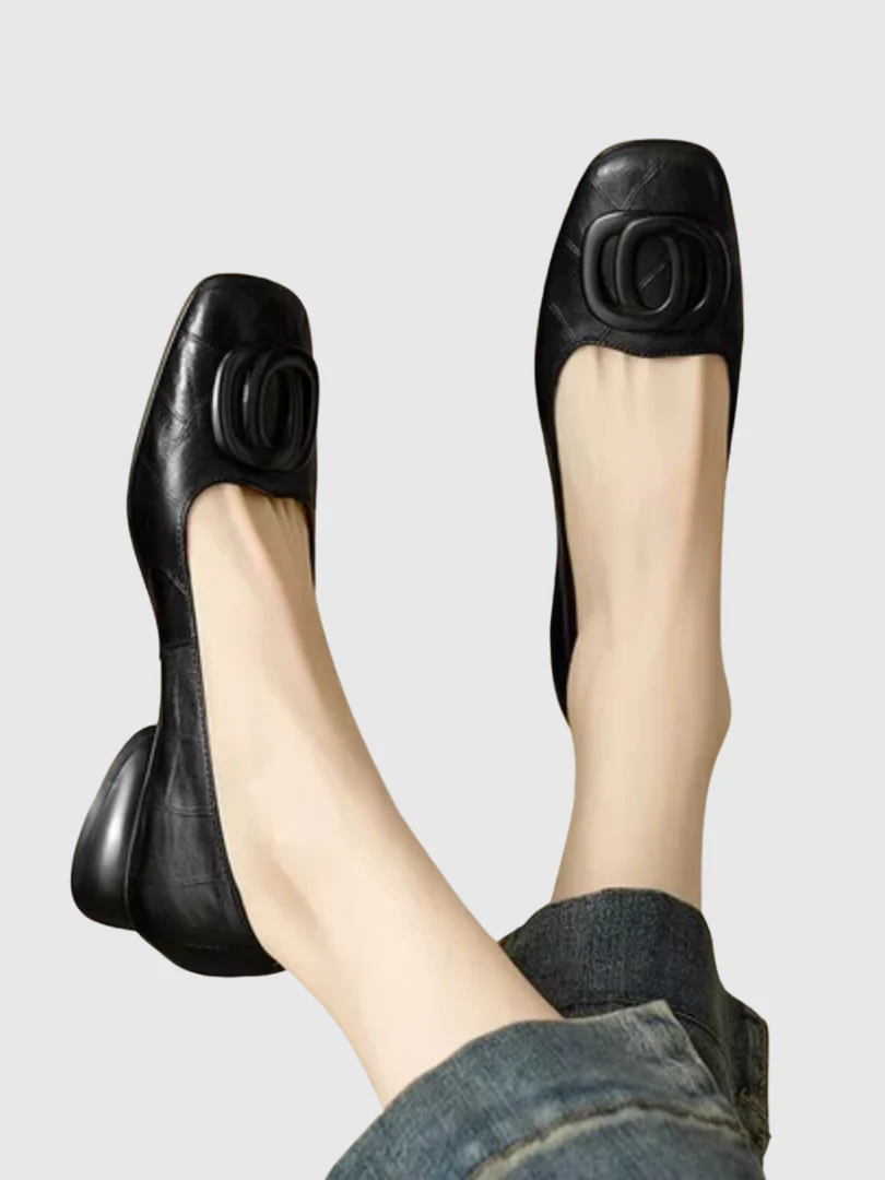 Carmen | Zapatos de tacón de cuero Opium