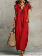 Paula | Vestido largo de estilo bohemio