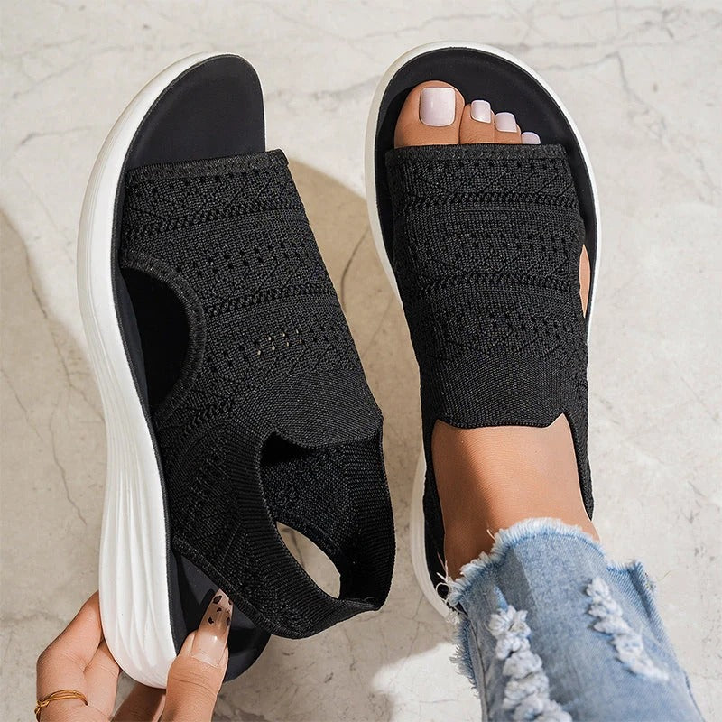 Aitana | Sandalias con plataforma de material transpirable para mujer