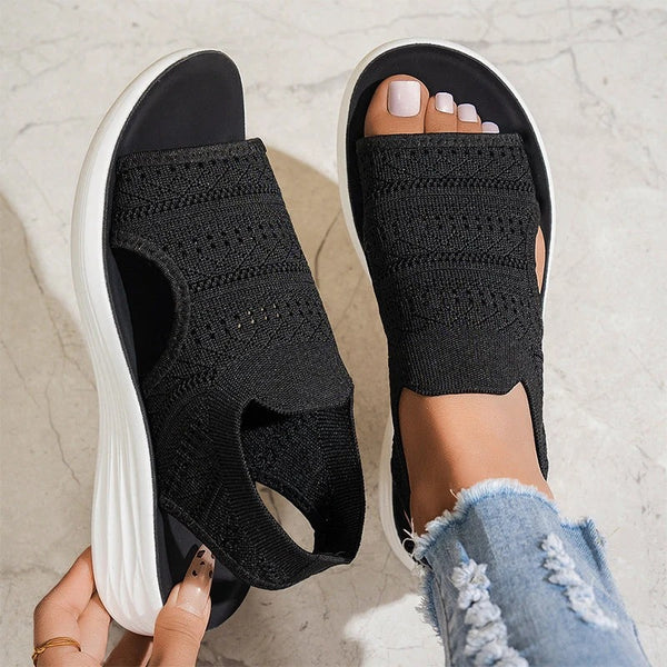 Aitana | Sandalias con plataforma de material transpirable para mujer