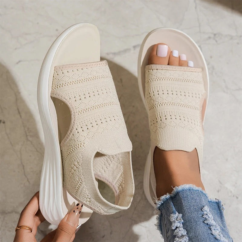 Aitana | Sandalias con plataforma de material transpirable para mujer