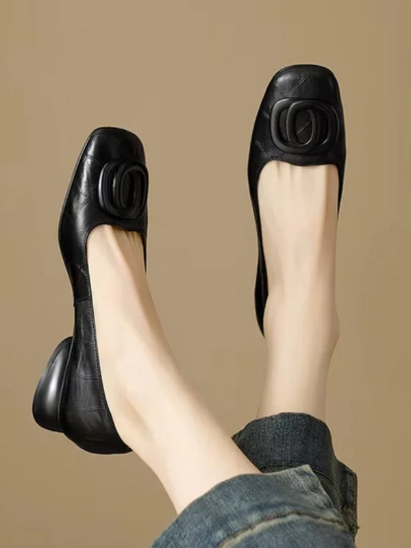 Carmen | Zapatos de tacón de cuero Opium