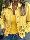Raquel | Chaqueta con flecos y encaje