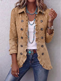 Cristina | Chaqueta con volantes y estampado de estilo western