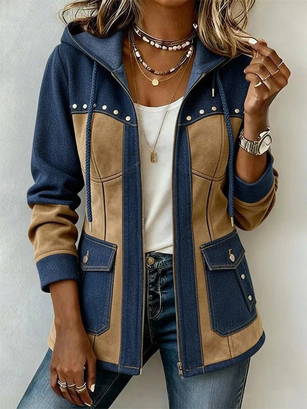 Marina | Chaqueta con capucha de retazos
