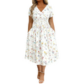 Rosa | Vestido floral con escote en V