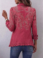 Ana | Chaqueta con volantes y estampado paisley vintage