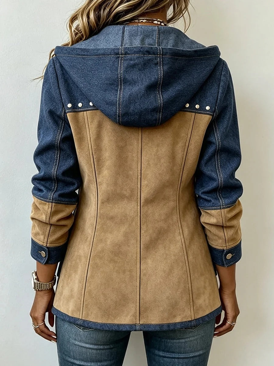 Marina | Chaqueta con capucha de retazos