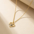 Blanca™ | Collar con huella de pata de perro
