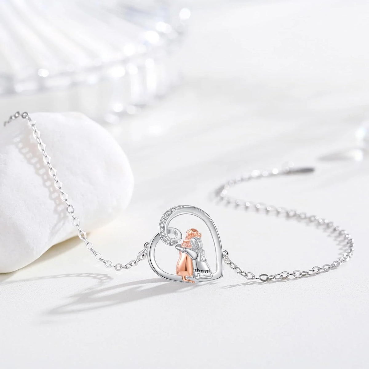 Blanca™ | Pulsera ajustable de hombre y perro