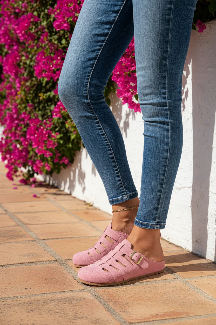 Clara - Sandalias Mules de Confort sin Cierre