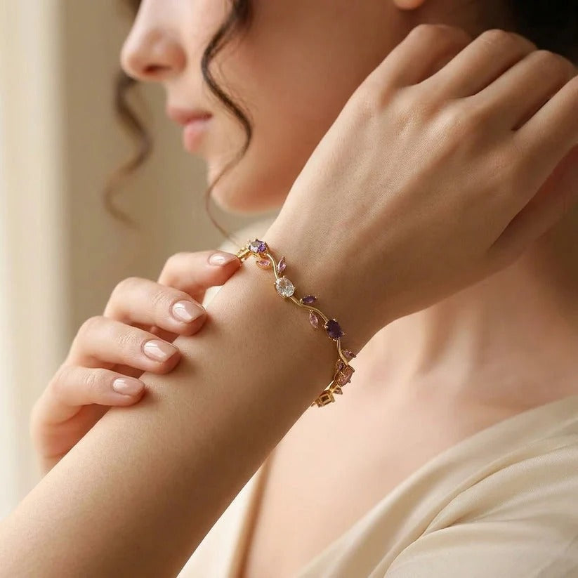 Blanca™ | Pulsera Aura Tulipán