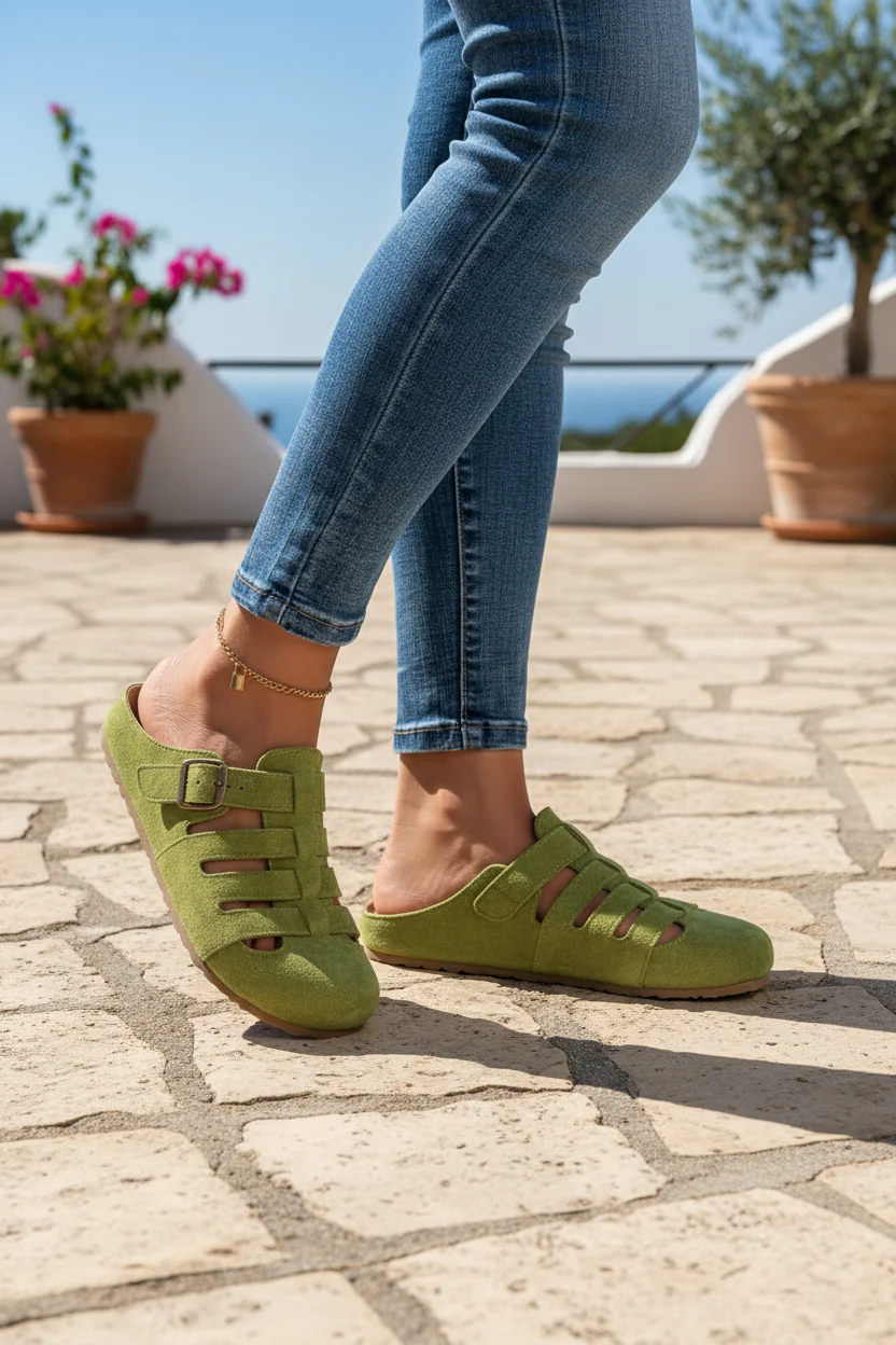 Clara - Sandalias Mules de Confort sin Cierre