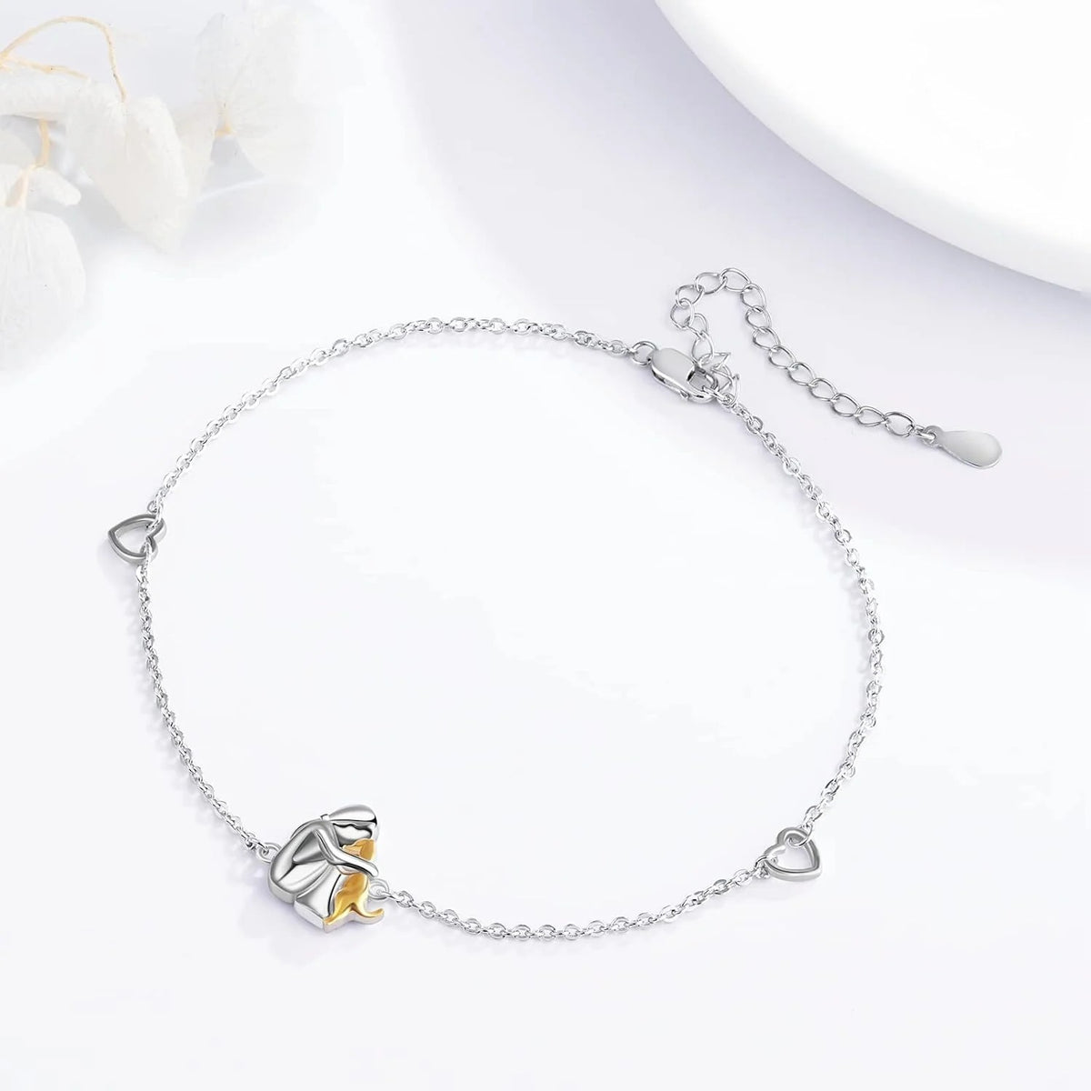Blanca™ | Pulsera ajustable de hombre y perro