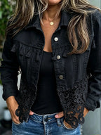 Raquel | Chaqueta con flecos y encaje